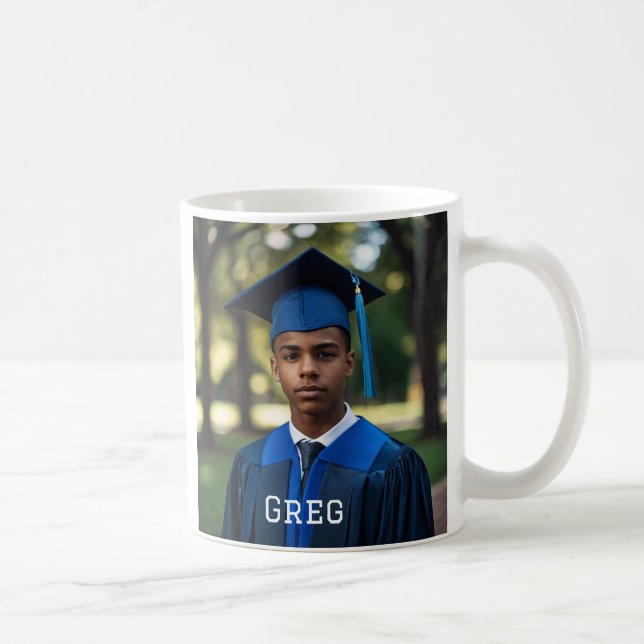 Mug Photo personnalisée 2025 Tante du diplômé (Droite)