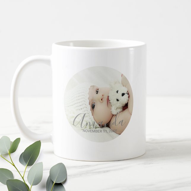 Mug Photo personnalisée avec nom et texte personnalisé (Créateur téléchargé)