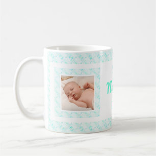 Mug Photo personnalisée Bleu Motif Fête des mères mama