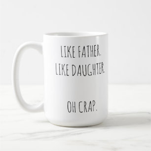 Mug Photo personnalisée Comme père Comme fille, fils