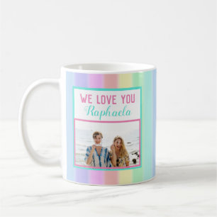 Mug Photo personnalisée couleur arc-en-ciel meilleur a