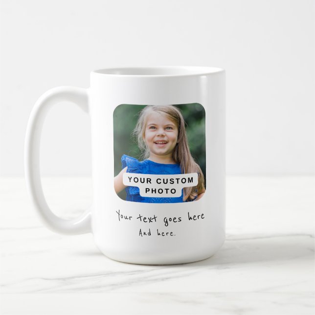 Mug Photo personnalisée, créez votre propre photo (Gauche)