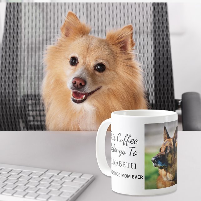 Mug Photo personnalisée de Best Dog Mom (Créateur téléchargé)