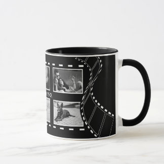 Mug Photo personnalisée de bobine de film noir et blan