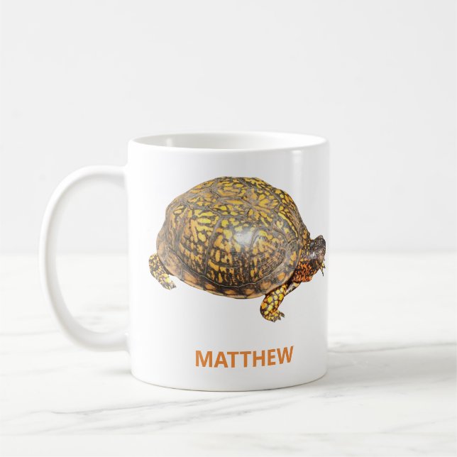 Mug Photo personnalisée de la tortue de boîte oriental (Gauche)