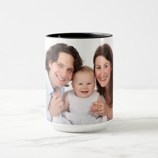 Mug Photo Personnalisée De Maman Papa Et Baby (Centre)