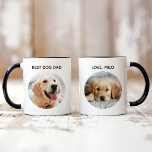 Mug Photo personnalisée de meilleur chien papa animal<br><div class="desc">Montrez un peu d'amour pour le "Best Dog Dad" avec ce cadeau de tasse à café personnalisé amusant! Notre tasse contient 2 photos d'animaux de compagnie préférées avec du texte noir moderne sur l'avant et l'arrière que vous pouvez personnaliser. Créez la vôtre en ajoutant simplement votre ou vos images aux...</div>