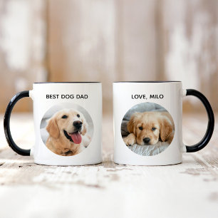 Mug Photo personnalisée de meilleur chien papa animal