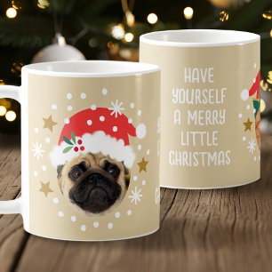 Mug Photo personnalisée de Noël Funky Elf Père Noël Pe