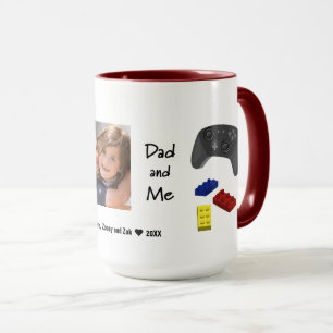 Mug Photo personnalisée de Papa et moi 2