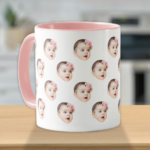 Mug Photo personnalisée du visage de bébé mignon