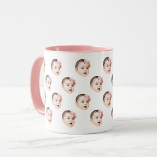 Mug Photo personnalisée du visage de bébé mignon