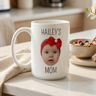 Mug Photo personnalisée du visage de bébé mignon Maman