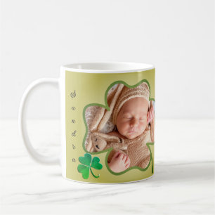 Mug Photo personnalisée Frame Shamrock 4Leaf de St. Pa