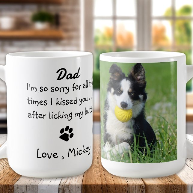 Mug Photo personnalisée Funny Chien Papa (Créateur téléchargé)
