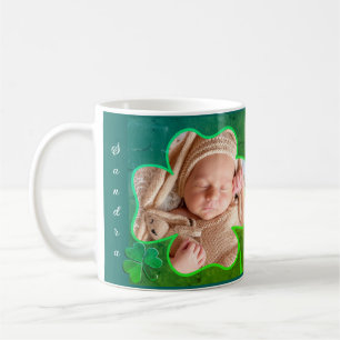 Mug Photo personnalisée Green St. Patrick's 4Leaf Sham