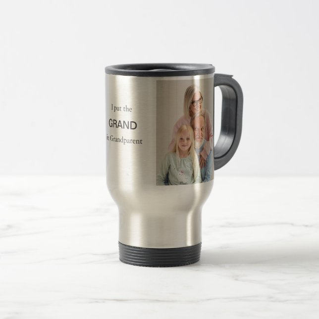 Mug photo personnalisée - Image et texte personnal (Devant droit)
