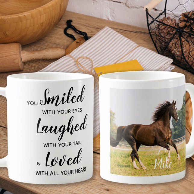 Mug Photo personnalisée Keepsaké Pet Horse Memorial (Créateur téléchargé)