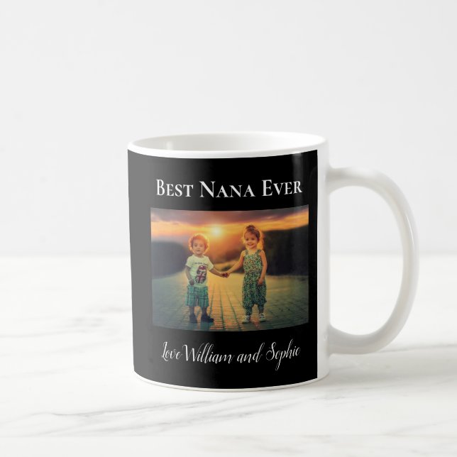 Mug Photo personnalisée Meilleure Nana Ever (Droite)
