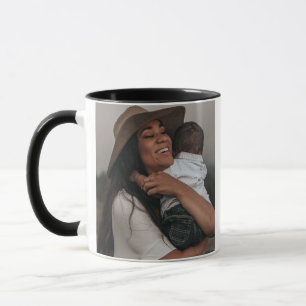 Mug Photo personnalisée moderne deux pleines