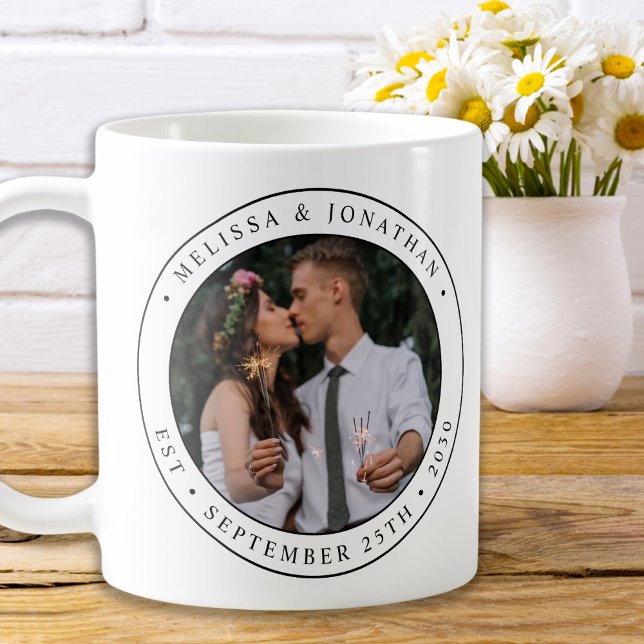 Mug Photo personnalisée Nouveau Couple Nom Est Date Ma (Créateur téléchargé)