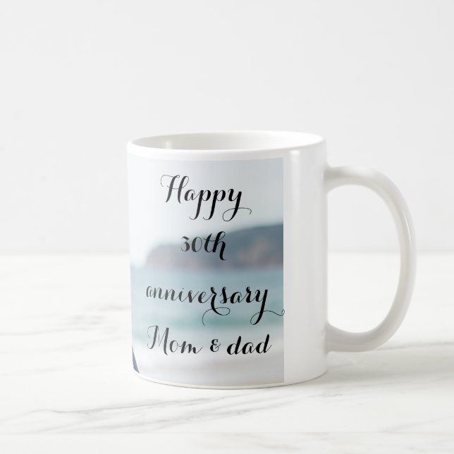 Mug Photo personnalisée Parents mariage anniversaire (Droite)