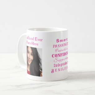 Mug Photo personnalisée Pink Motivational Grandes femm