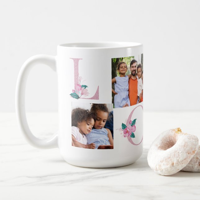 Mug photo personnalisée pour elle (Avec donut)