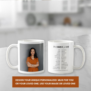 Mug Photo personnalisée Qui je suis dans Christ Christ