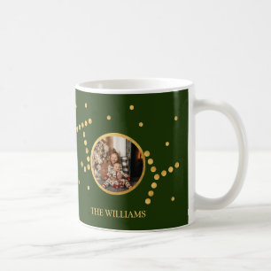Mug Photo personnalisée Vert Noël