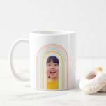 Mug Photo Rainbow moderne<br><div class="desc">Design arc-en-ciel moderne aux couleurs pastel par Shelby Allison. Personnalisez cette carte avec votre texte et 2 photos.</div>