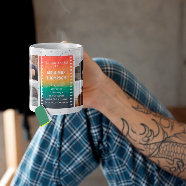 Mug Photo Rétro Coucher de Soleil M. et Mme 3e Anniver (Créateur téléchargé)