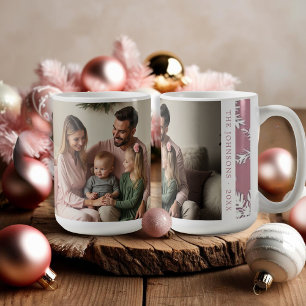 Mug Photo rose moderne Snowflakes motif