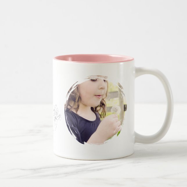 Mug Photo - Rose Personnalisé (Droit)