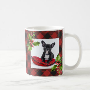 Mug Photo rouge de Noël de plaid de Buffalo