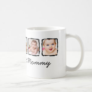Mug Photo Scribble Frame Personnalisée Meilleure maman