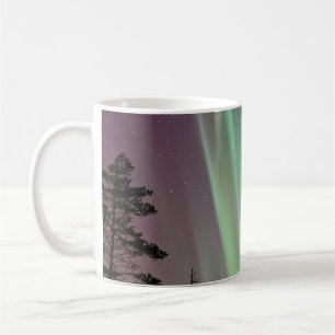 MUG PHOTO SILHOUETTE D'AURORA BOREALIS