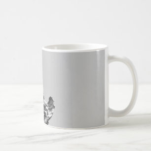 Mug Photo simple et moderne de mouette sur la statue
