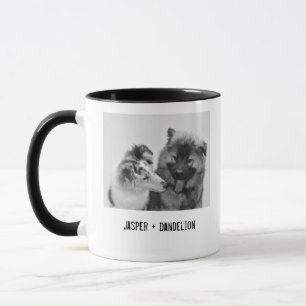 Mug Photo simple, moderne personnalisée pour animaux d