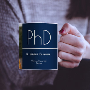 Mug Photo souvenir de remise de diplôme de doctorat Bl
