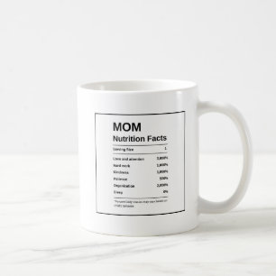 Mug Photo tendance noir et blanc Maman Nutrition Fiche