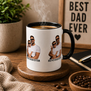 Mug Photo Transparent Personnalisé Meilleur Papa