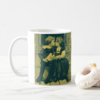 Mug Photo vintage d'amour et de romance, Enfants s'emb