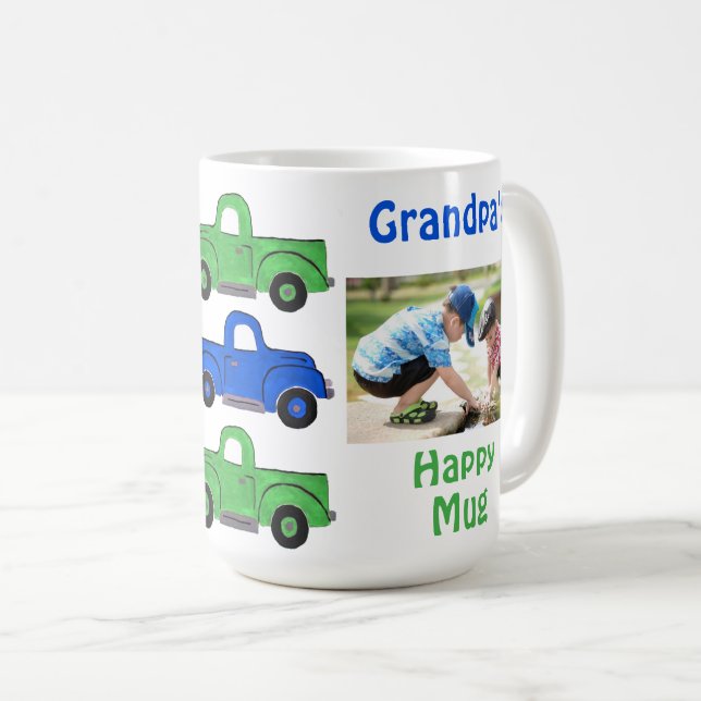 Mug PHOTO Vintage Truck KIDS de grand-père (Devant droit)