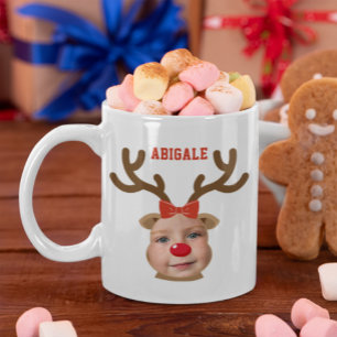 Mug Photo Visage de Renne Fille