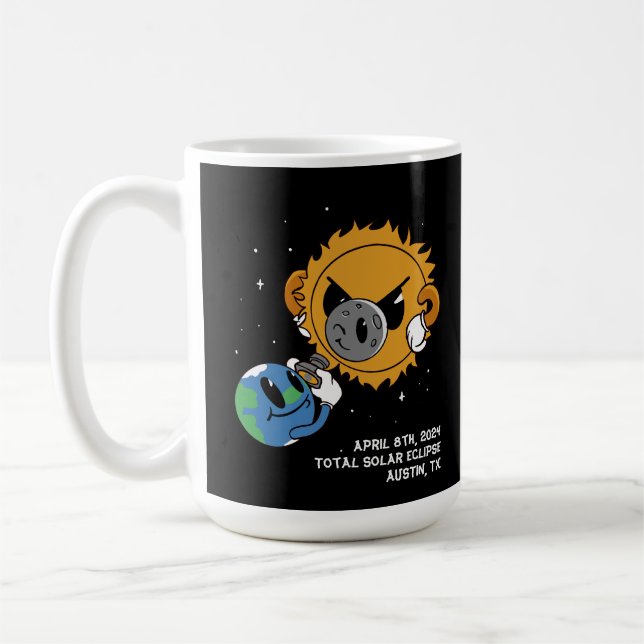 Mug Photobomb Solaire Eclipse 2025 Personnalisé (Gauche)