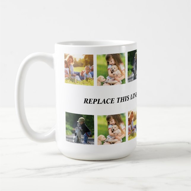Mug photocollage et texte (Gauche)