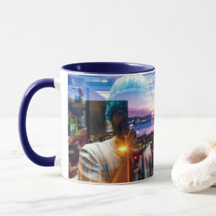 Mug Photographe Abstrait de l'aube dans la ville
