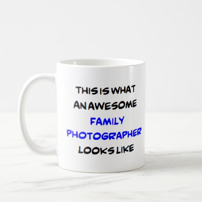 Mug photographe de famille, génial (Gauche)