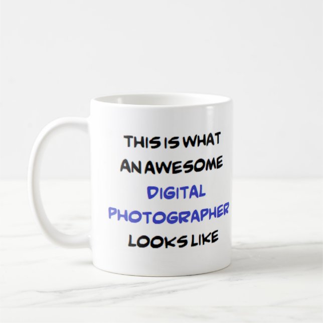 Mug photographe numérique, génial (Gauche)
